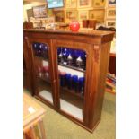 Late Victorian Mahogany glass fronted cabinet