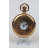 'Tenbridge' Hallett Washington gold plated pocket watch 50mm in Diameter