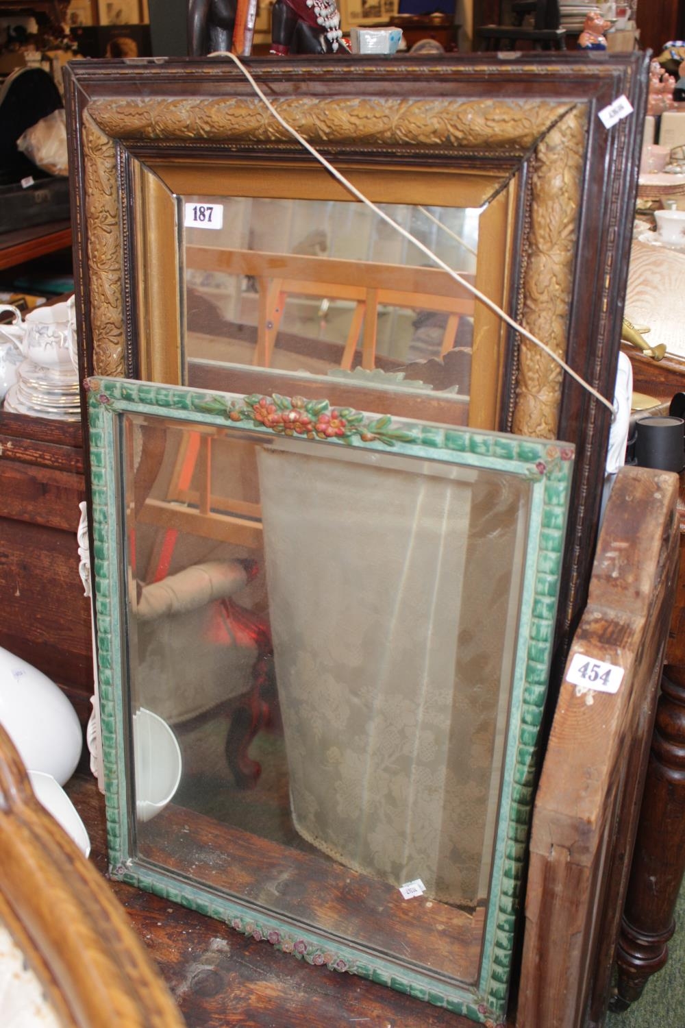 Collection of assorted framed mirrors