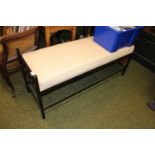 Upholstered metal framed seat