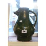 Large French Art Pottery Ewer with Hogs head spout