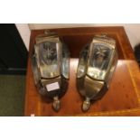 Pair of Lime House Light Co lamps