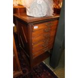 Edwardian Fall front music cabinet