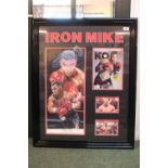 Framed Iron Mike Photo Presentation Knock Out Magazine July 1987 Limited edition Angleo Marino