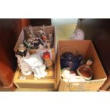 Collection of assorted ceramics and bygones inc. Studio Pottery, Owl Lamp Base etc