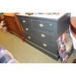 Painted Chest of 2 over 2 drawers with drop handles