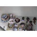 Collection of Brownie Downing Pottery and wall decorations