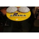 Vintage Banania Advertising table on cast metal base