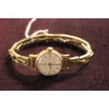 Roidor 9ct Gold cased wristwatch with expanding bracelet