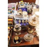 Collection of assorted Silver plated Tableware inc Galleried tray, Samovar, Tea ware etc
