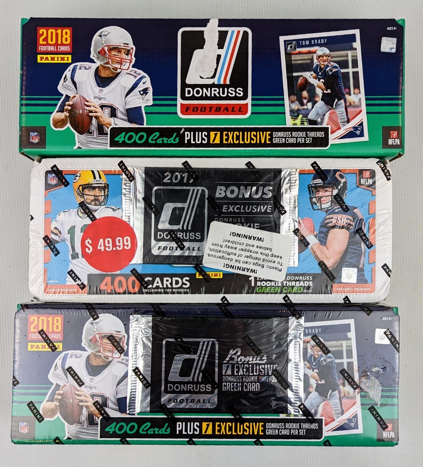 2018 Donruss Football - 400 cards, unsealed box & no exclusive card, 2018 Donruss Football Cards,