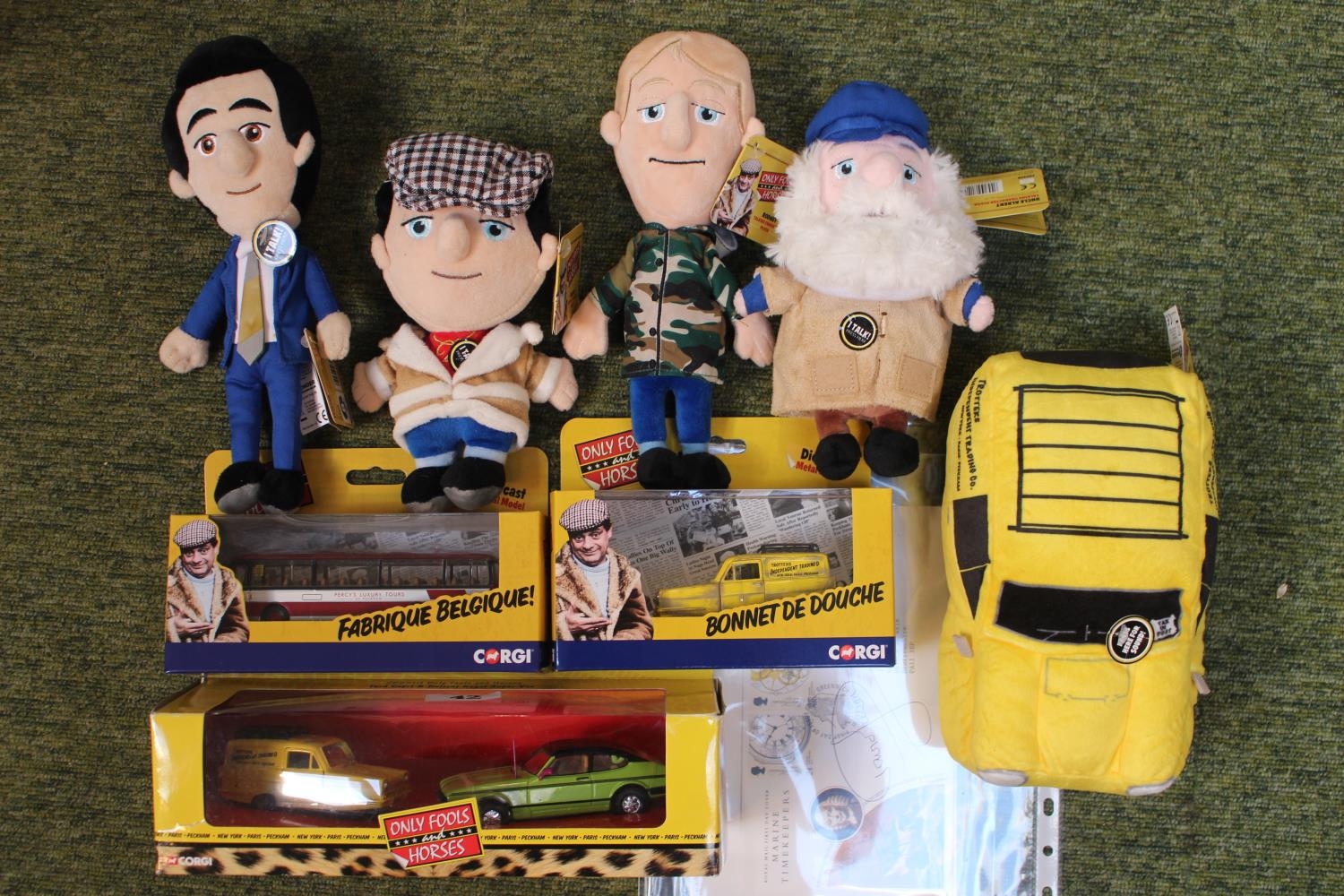 Only Fools & Horses, Talking Character Plush Toy - Del Boy, Rodney, Trigger and Rodney. Plush
