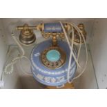 Pale Blue Wedgwood Japerware Telephone by Astral Telecom