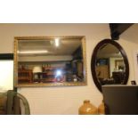 Modern Gilt framed bevel edge mirror