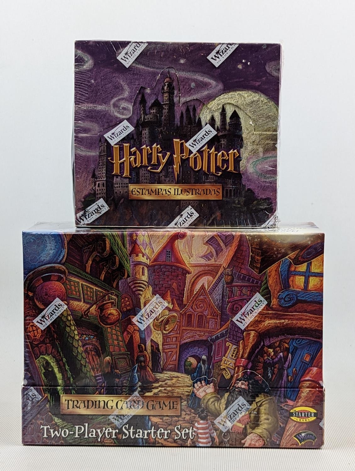 Harry Potter Trading Card Game, two-player starter set and Harry Potter Box 36 Cards (Estampas