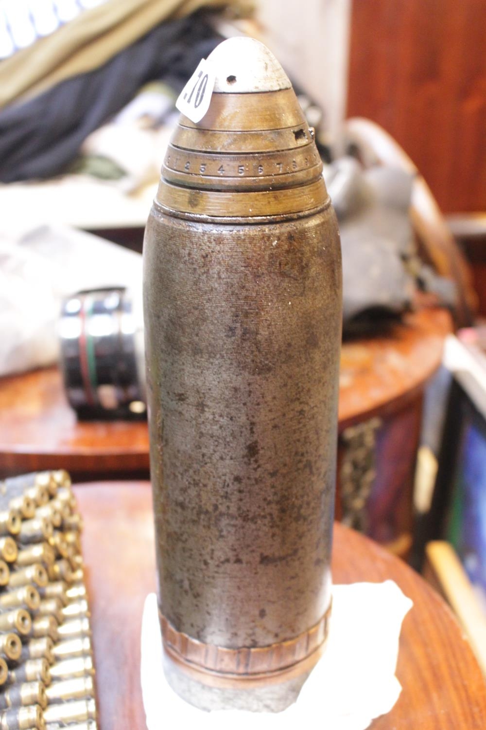 WW1 Artillery Shell Inert marked QF18PRFSIX 8/16 CQ