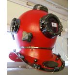 A modern decorative diver's helmet