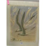 John Tennant two limited edition prints; Courtship Flight Common Terns 33/45 and Hunting Barn Owl