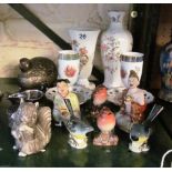 Four Beswick birds and other china