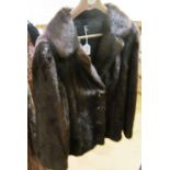 A Blackgama mink half length coat