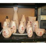 A group of Carlton Ware vases, condiments et cetera