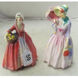 A Royal Doulton figure Miss Demure and Janet HN1537