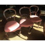 A set of four Victorian chairs and a pair