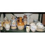Various teapots and other china