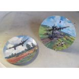 A Royal Doulton limited edition plate 'Tempest Racing Home' and another 'Stirling Home Run'