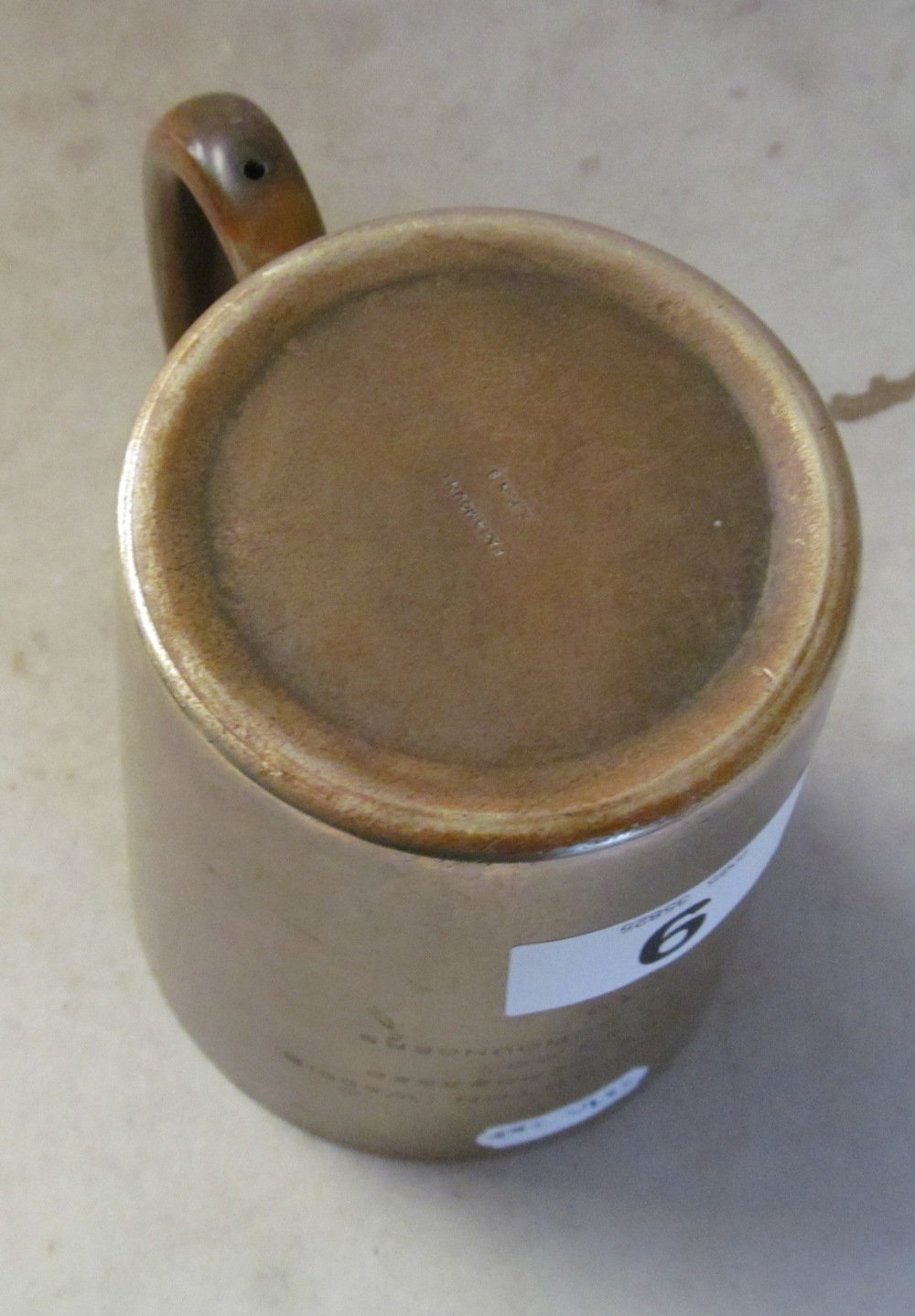 A plated tankard with inscription to 2/Lt. G. Waddington (Waddie) from The Redland Scroungers 1939 - Image 3 of 3