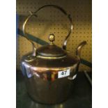 A 19th Century copper kettle