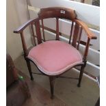 An Edwardian corner chair