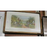 A late 19th Century early 20th Century watercolour by Mabel Gardner of a rustic cottage scene,