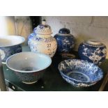 Some oriental blue and white and other blue and white a/f
