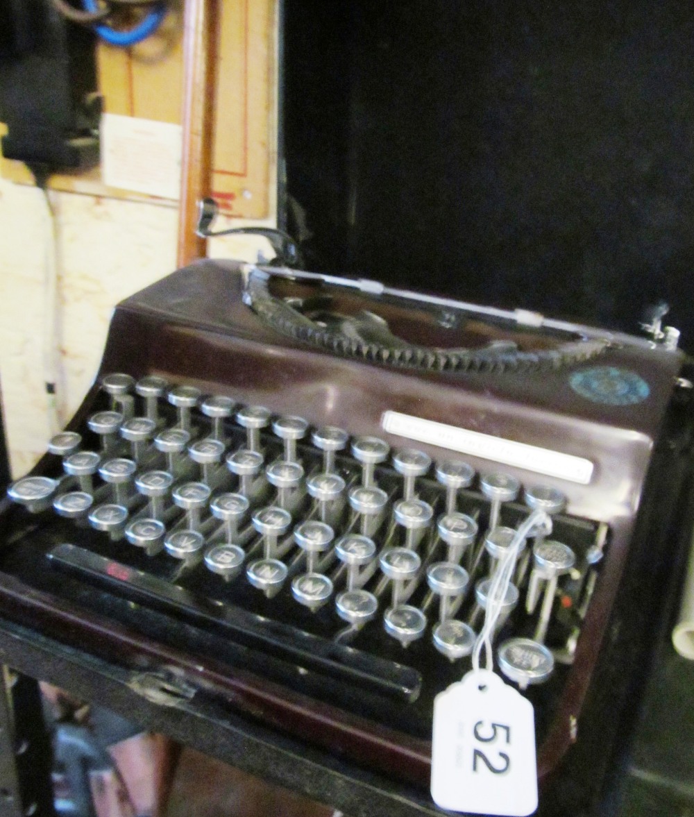 An Invicta typewriter