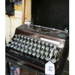 An Invicta typewriter