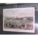 A print The Cricket Match and another print ‘The Eleven of England’