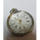 A chrome plated Liga centre seconds chronograph