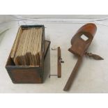 A Victorian Stereoscopic viewer and various cards mainly views
