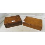 Two wooden boxes