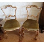 A pair of Victorian salon chairs
