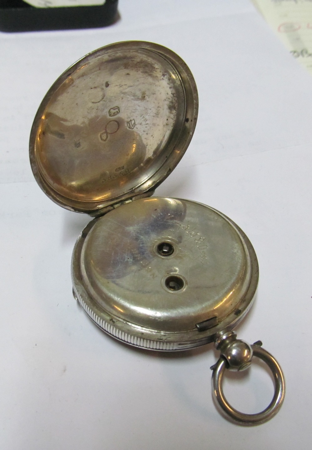 A silver cased pocket watch marked Kendal & Bent (face a/f), three other pocket watches and an - Image 3 of 4