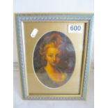 An 18th Century continental oil on panel lady (re-framed)