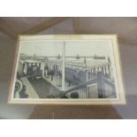 A set of nine Victorian prints on photographic paper scenes of Brighton and Hove framed