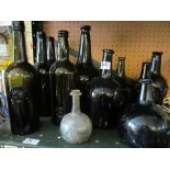 A group of vintage bottles