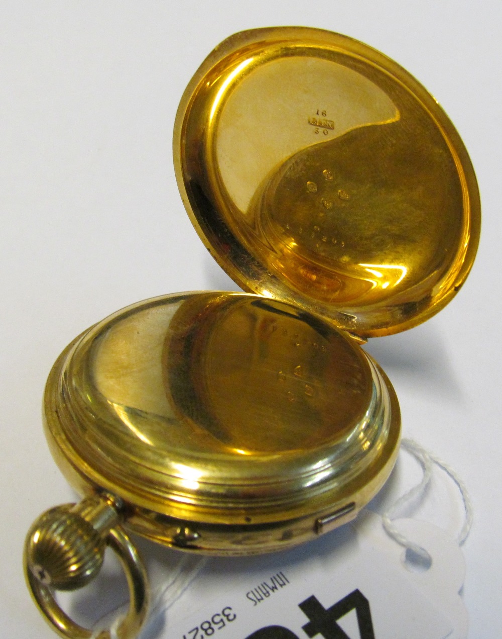 An 18ct gold pocketwatch Chester 1897,initialled IJTN for Isaac Jabez Theo Newsome - Image 4 of 7