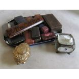 Various jewellery boxes