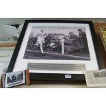 A signed photograph of Roger Bannister with inscription and certificate of authenticity