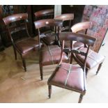 A set of six 19th Century mahogany chairs