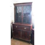 A 19th Century mahogany secretaire bookcase